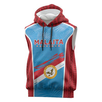 Personalised Malaita Province Day Sleeveless Hoodie Unique Style LT05 Blue - Polynesian Pride