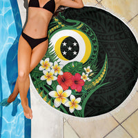 Solomon Islands Western Province Beach Blanket Polynesian Pattern With Tropical Flowers LT05 - Polynesian Pride