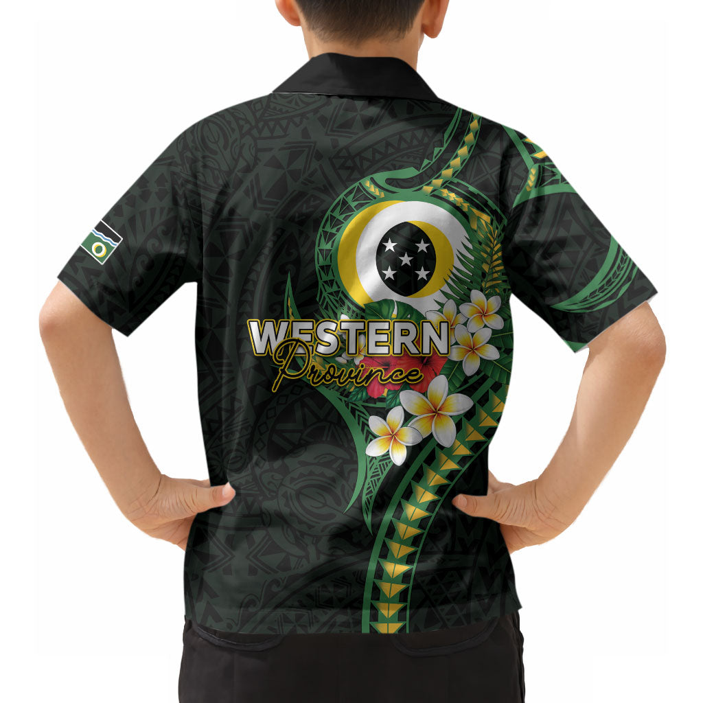 Solomon Islands Western Province Hawaiian Shirt Polynesian Pattern With Tropical Flowers LT05 - Polynesian Pride