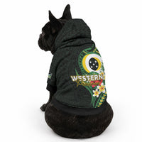Solomon Islands Western Province Pet Hoodie Polynesian Pattern With Tropical Flowers LT05 - Polynesian Pride