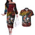 Hawaii And Japan Couples Matching Off The Shoulder Long Sleeve Dress and Hawaiian Shirt Koi Fish With Kanaka Maoli