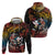 Hawaii And Japan Hoodie Koi Fish With Kanaka Maoli