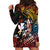 Hawaii And Japan Hoodie Dress Koi Fish With Kanaka Maoli