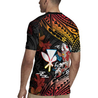 Hawaii And Japan Rugby Jersey Koi Fish With Kanaka Maoli