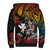 Hawaii And Japan Sherpa Hoodie Koi Fish With Kanaka Maoli