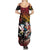 Hawaii And Japan Summer Maxi Dress Koi Fish With Kanaka Maoli