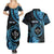 Personalised Kosrae Constitution Day Couples Matching Summer Maxi Dress and Hawaiian Shirt Ocean Floral Pattern