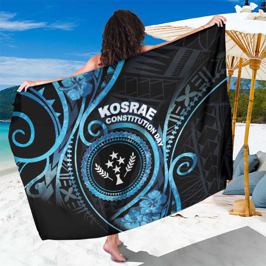 Kosrae Constitution Day Sarong Ocean Floral Pattern