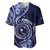 Personalised FSM Chuuk Baseball Jersey Ocean Floral Pattern