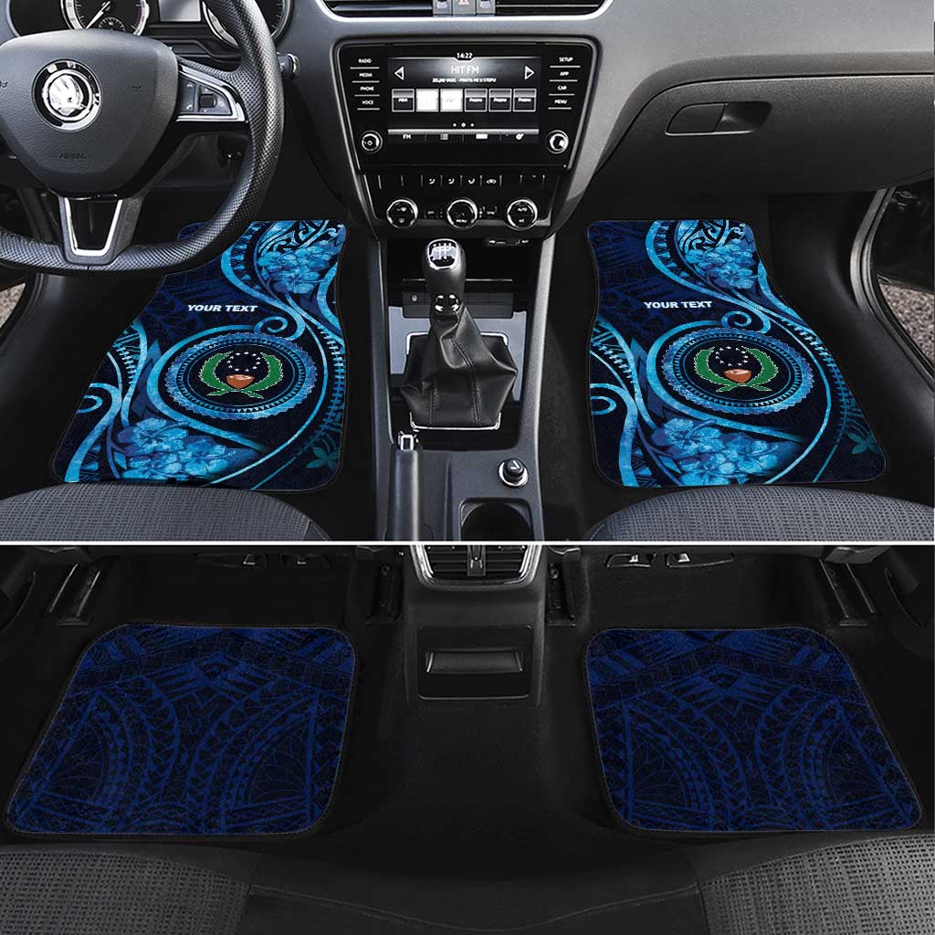 FSM Pohnpei Car Mats Ocean Floral Pattern