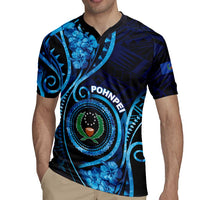 Personalised FSM Pohnpei Rugby Jersey Ocean Floral Pattern