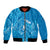 Personalised FSM Yap Bomber Jacket Ocean Floral Pattern