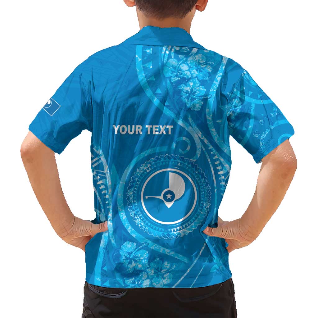 Personalised FSM Yap Family Matching Short Sleeve Bodycon Dress and Hawaiian Shirt Ocean Floral Pattern