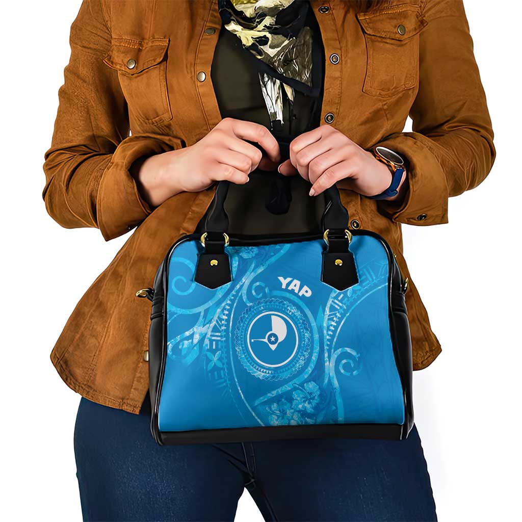 FSM Yap Shoulder Handbag Ocean Floral Pattern