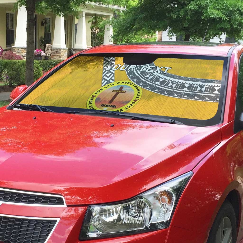 Personalised Anastasis College Auto Sun Shade Tonga Unique Style - Polynesian Pride