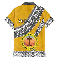 Personalised Anastasis College Family Matching Long Sleeve Bodycon Dress and Hawaiian Shirt Tonga Unique Style LT05 - Polynesian Pride
