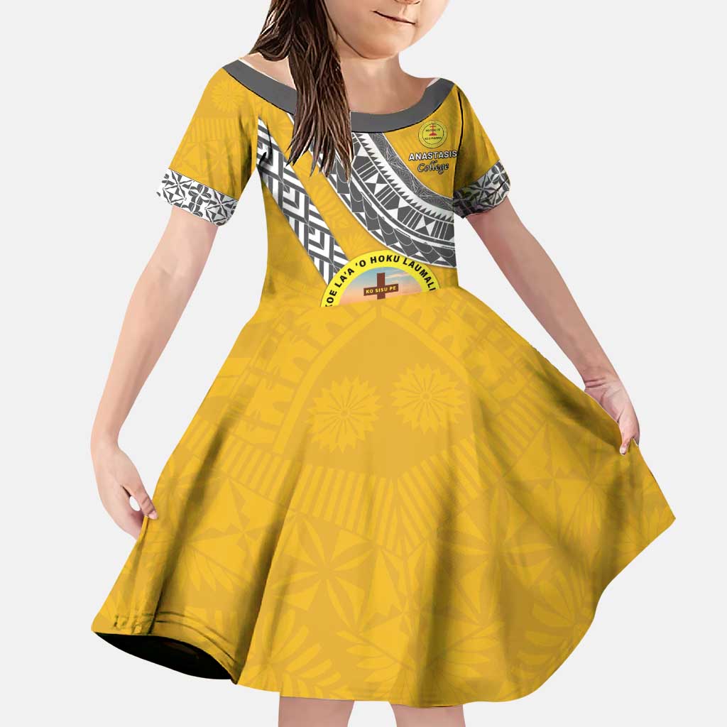Personalised Anastasis College Family Matching Puletasi and Hawaiian Shirt Tonga Unique Style - Polynesian Pride