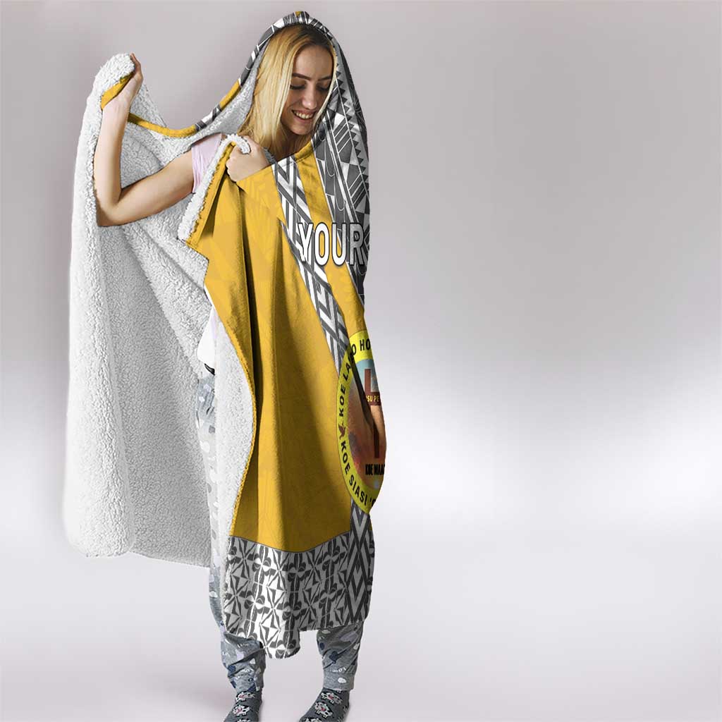 Personalised Anastasis College Hooded Blanket Tonga Unique Style - Polynesian Pride