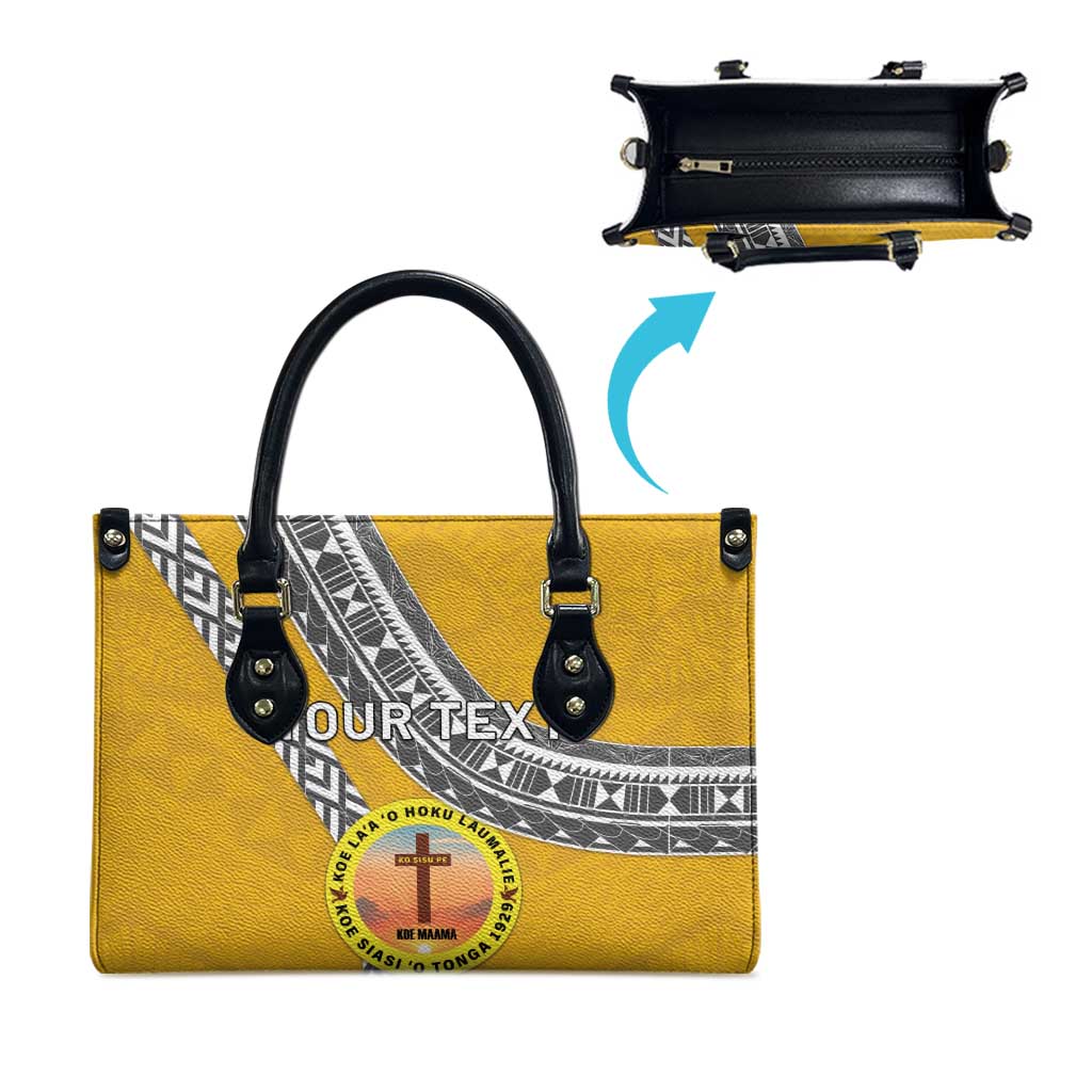 Personalised Anastasis College Leather Bag Tonga Unique Style - Polynesian Pride