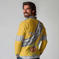 Personalised Anastasis College Long Sleeve Polo Shirt Tonga Unique Style - Polynesian Pride