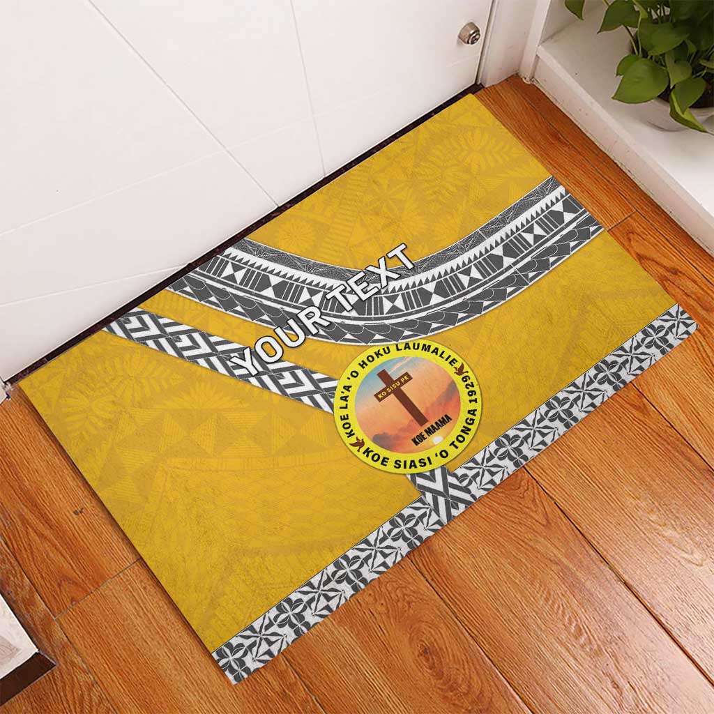 Personalised Anastasis College Rubber Doormat Tonga Unique Style - Polynesian Pride