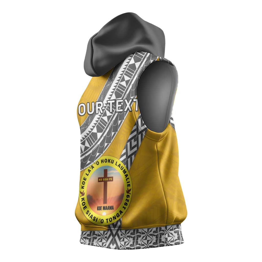 Personalised Anastasis College Sleeveless Hoodie Tonga Unique Style - Polynesian Pride