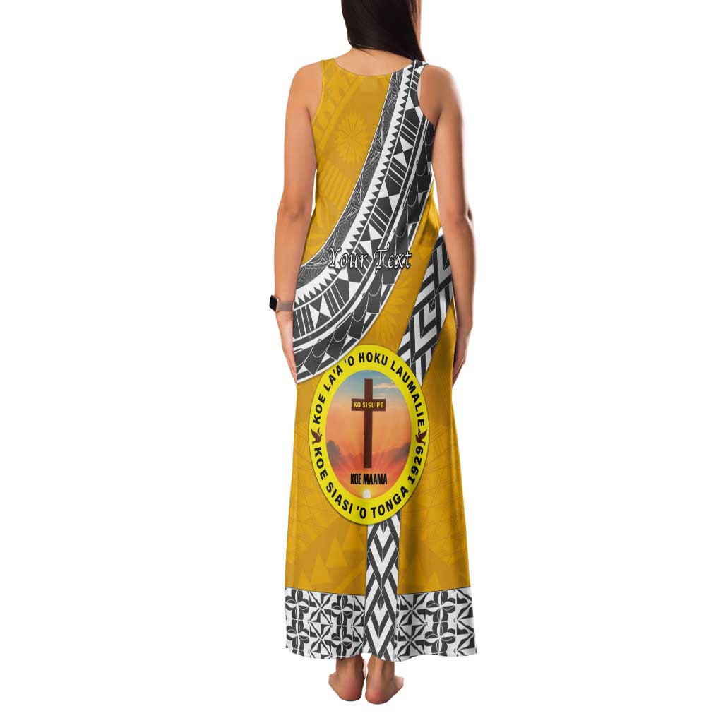 Personalised Anastasis College Tank Maxi Dress Tonga Unique Style - Polynesian Pride