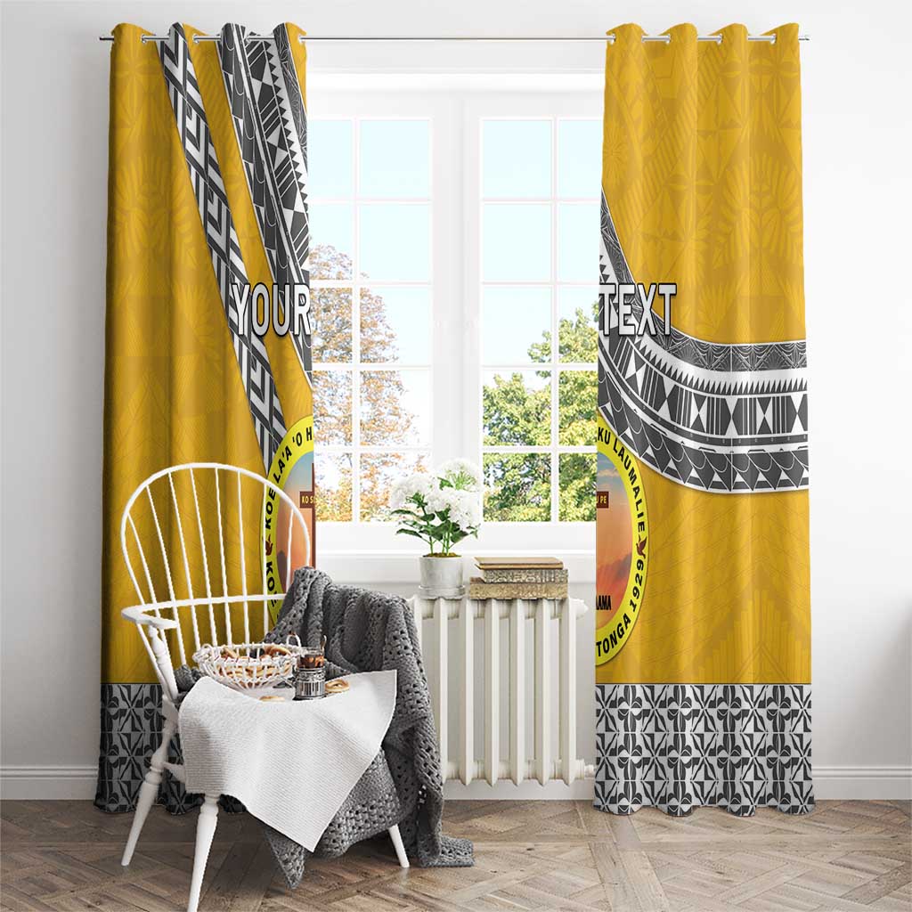 Personalised Anastasis College Window Curtain Tonga Unique Style - Polynesian Pride