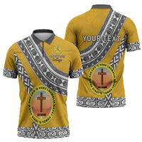 Personalised Anastasis College Zipper Polo Shirt Tonga Unique Style - Polynesian Pride
