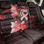 Heart Health Awareness Back Car Seat Cover Warrior Wears Red Polynesian Style