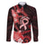 Heart Health Awareness Family Matching Mermaid Dress and Hawaiian Shirt Warrior Wears Red Polynesian Style