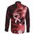 Heart Health Awareness Family Matching Mermaid Dress and Hawaiian Shirt Warrior Wears Red Polynesian Style