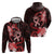 Heart Health Awareness Hoodie Warrior Wears Red Polynesian Style