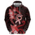 Heart Health Awareness Hoodie Warrior Wears Red Polynesian Style