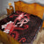 Heart Health Awareness Quilt Warrior Wears Red Polynesian Style