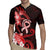 Heart Health Awareness Rugby Jersey Warrior Wears Red Polynesian Style