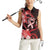 Heart Health Awareness Women Sleeveless Polo Shirt Warrior Wears Red Polynesian Style