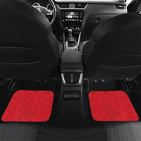 Heart Health Awareness Car Mats Polynesian Red Ribbon