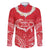 Heart Health Awareness Family Matching Mermaid Dress and Hawaiian Shirt Polynesian Red Ribbon
