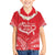 Heart Health Awareness Family Matching Off The Shoulder Long Sleeve Dress and Hawaiian Shirt Polynesian Red Ribbon