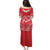 Heart Health Awareness Family Matching Puletasi and Hawaiian Shirt Polynesian Red Ribbon