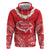 Heart Health Awareness Hoodie Polynesian Red Ribbon