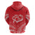 Heart Health Awareness Hoodie Polynesian Red Ribbon