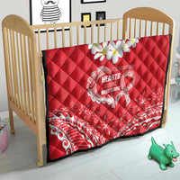 Heart Health Awareness Quilt Polynesian Red Ribbon