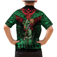 New Zealand ANZAC Day Family Matching Mermaid Dress and Hawaiian Shirt Aotearoa Hei Tiki LT05 - Polynesian Pride