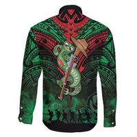 New Zealand ANZAC Day Family Matching Mermaid Dress and Hawaiian Shirt Aotearoa Hei Tiki LT05 - Polynesian Pride