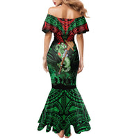 New Zealand ANZAC Day Family Matching Mermaid Dress and Hawaiian Shirt Aotearoa Hei Tiki LT05 - Polynesian Pride