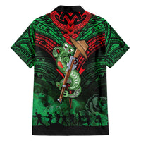 New Zealand ANZAC Day Family Matching Tank Maxi Dress and Hawaiian Shirt Aotearoa Hei Tiki