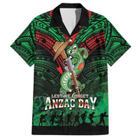 New Zealand ANZAC Day Hawaiian Shirt Aotearoa Hei Tiki