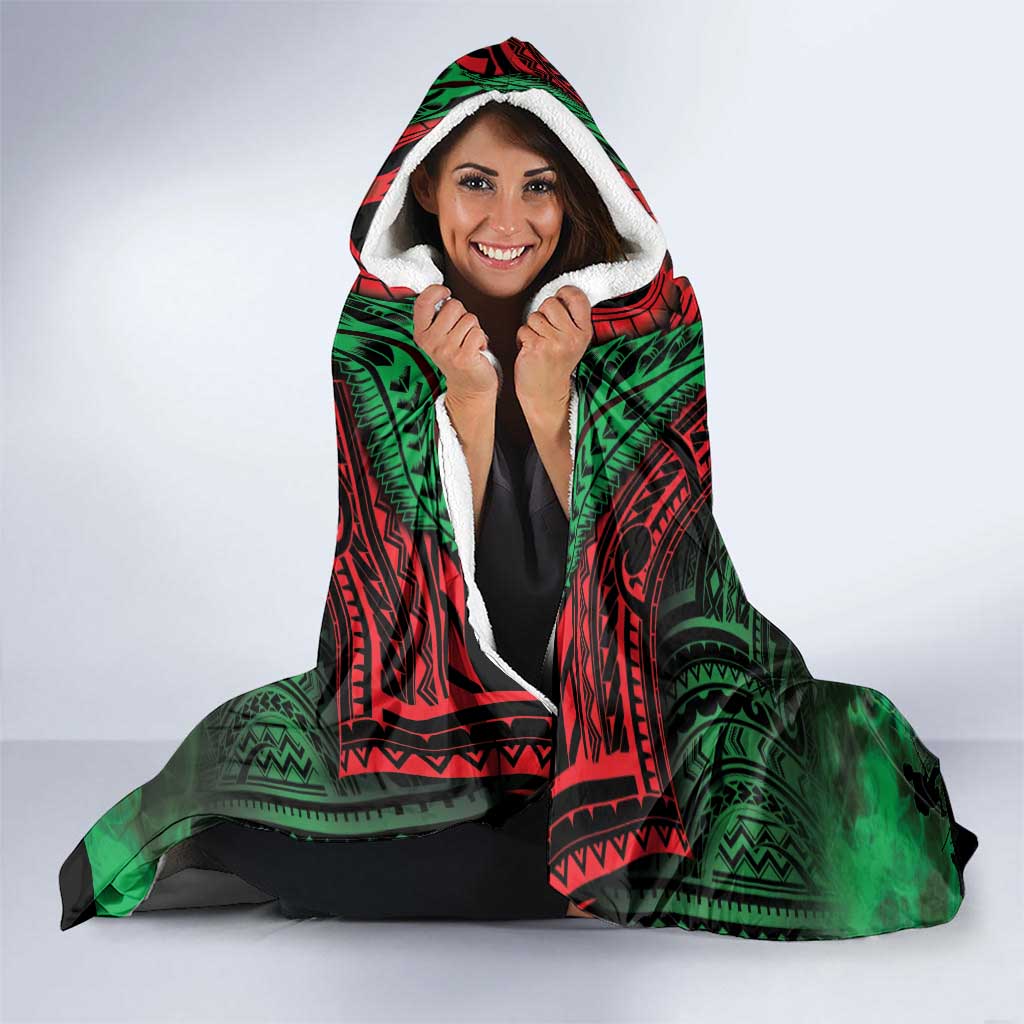 New Zealand ANZAC Day Hooded Blanket Aotearoa Hei Tiki